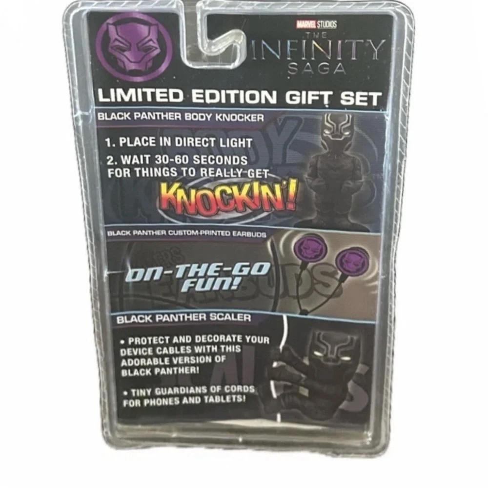 Marvel Infinity Saga Black and Purple Headset Gift Set